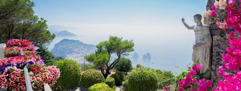 paysage ensoleillé de Capri