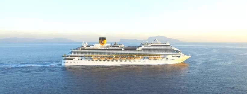 Le Costa Diadema en pleine mer