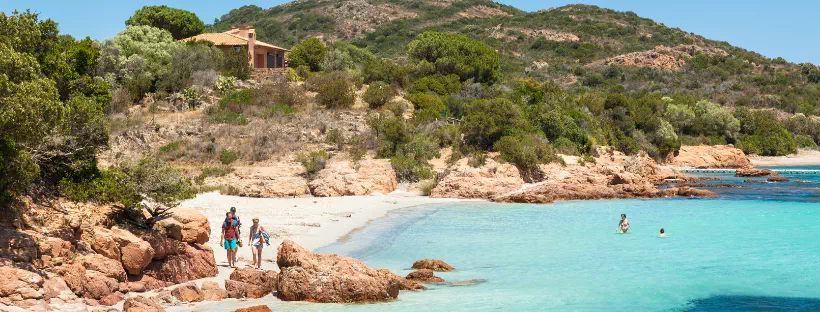 Plage en Corse