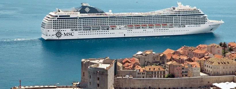 Le MSC Musica au port de Dubrovnik