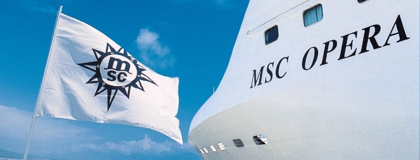 Aperçu du MSC Opéra avec un drapeau MSC