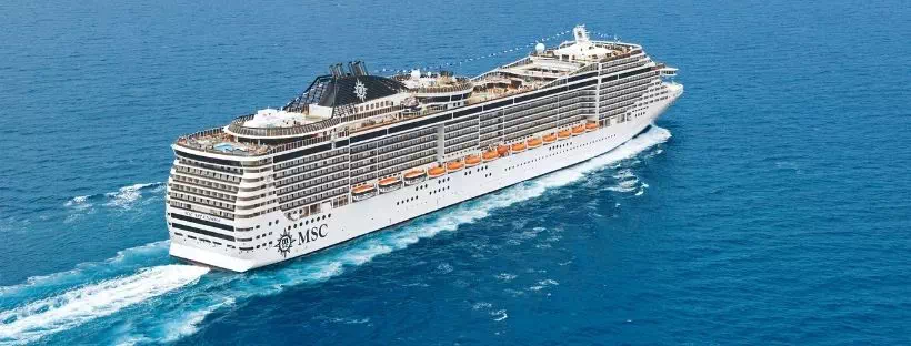 Le MSC Splendida en pleine mer