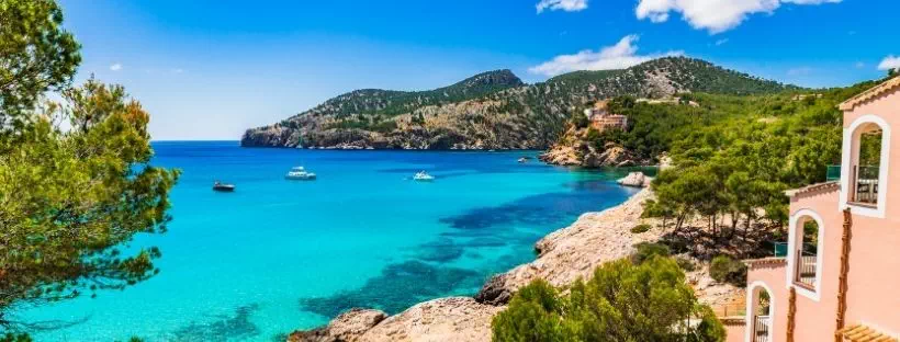 Photo Palma de Majorque mer turquoise et maison typique