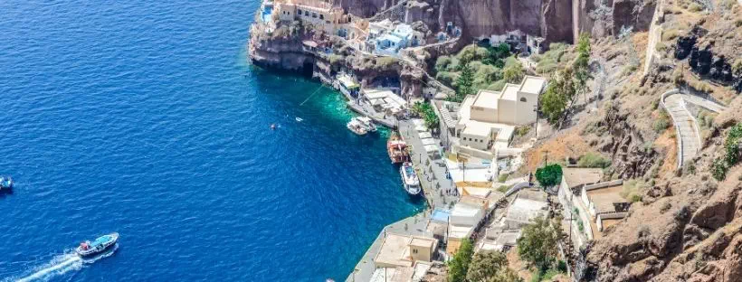 Port de croisière à Santorin