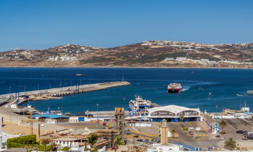 Le port de Tanger au Maroc